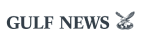 Gulf News logo with the text in dark blue capital letters and an abstract falcon symbol on the right.