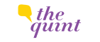 The Quint logo featuring a yellow speech bubble icon followed by the words ‘the quint’ written in purple italic lowercase letters.