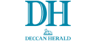 Deccan Herald logo with large blue ‘DH’ initials above the smaller text ‘Deccan Herald’ and a small graphic of a quill and book.