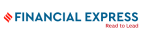 The Financial Express logo with blue text and flame icon.