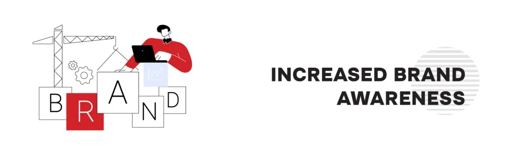 The image of increased brand awareness