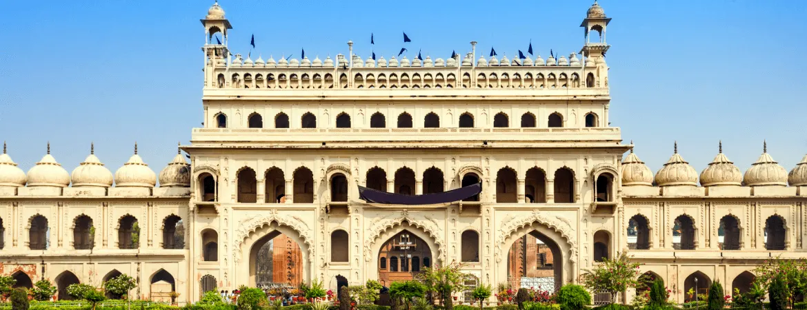 Bara Imambara historical monument with Mughal architecture in Kanpur, Uttar Pradesh, India.